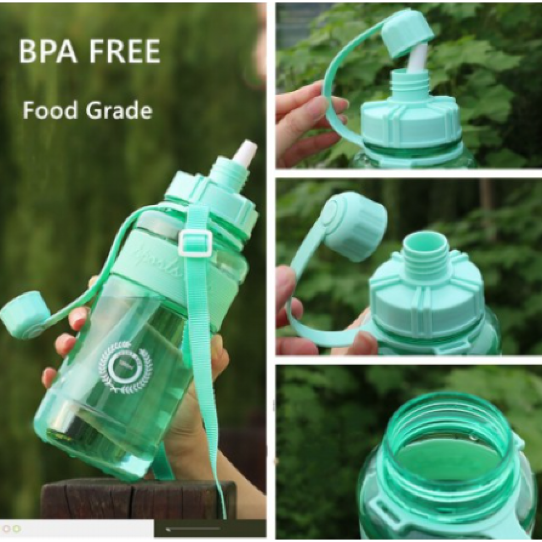 Sport Bottles Drinking Water LeakProof Water Bottle with S 1L/1.5L/2L 