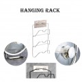 SIMPLYBEST Aluminium Pot Lid Hanger Kitchen Wall Mounted Lid Storage Organizer Holder Pan Cover Hanger Rack Easy Install