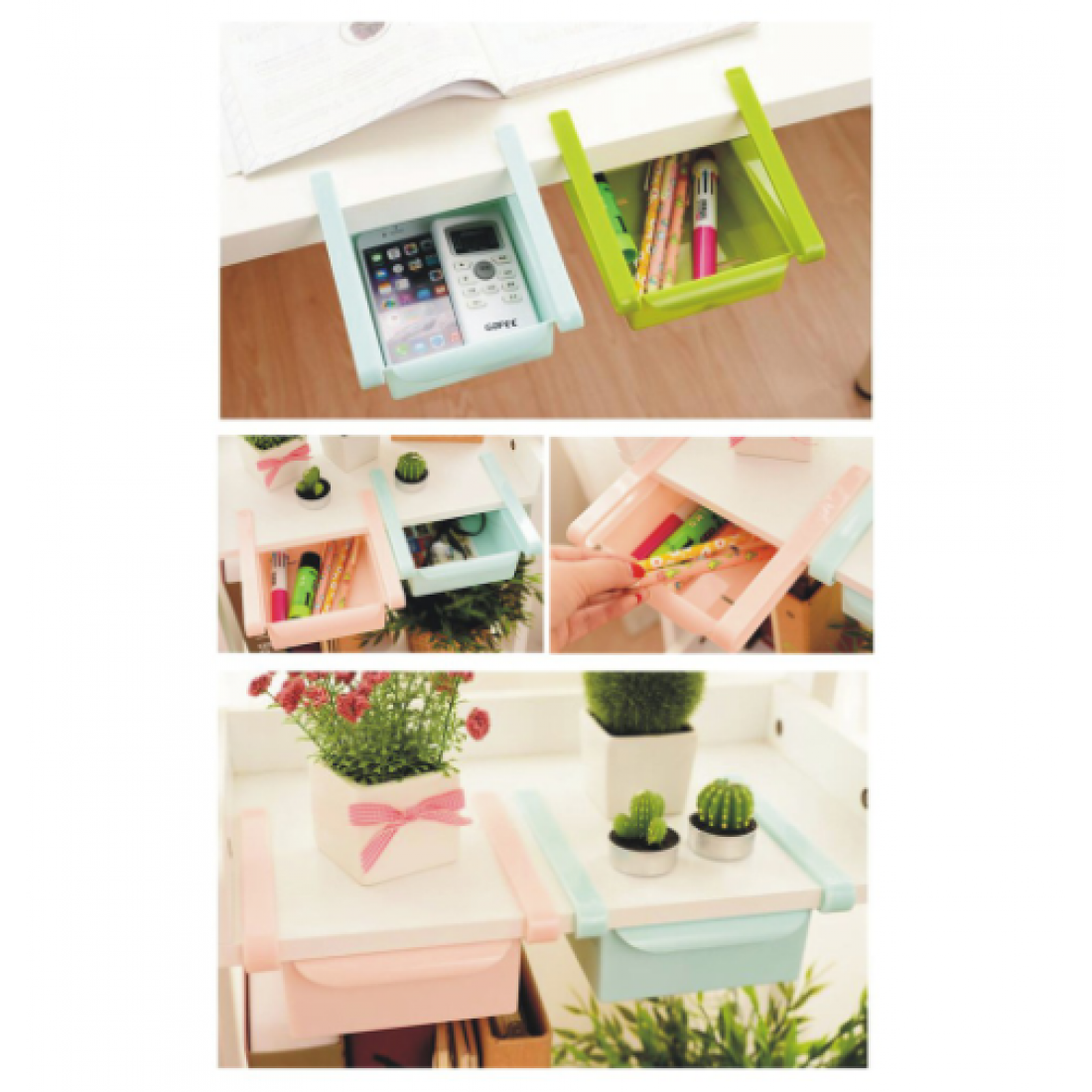 Slide Fridge Freezer Space Saver Organizer Storage Rack Shelf Holder, refrigerator storage