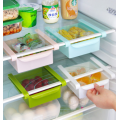 Slide Fridge Freezer Space Saver Organizer Storage Rack Shelf Holder, refrigerator storage