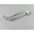 Multi functional spoon. Made from stainless steel and suitable for making meatball