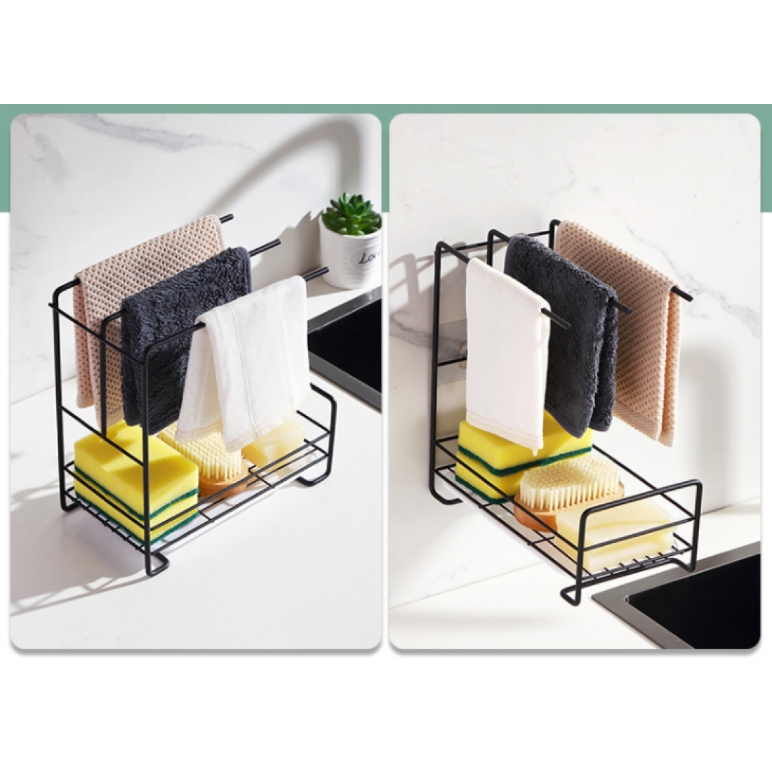 Kitchen Sink Wiping Rack | Hanging Dishwashing Cloth Storage Rack