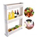 3-Tier Slim Wheel Space Saver Kitchen Rack