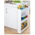 3-Tier Slim Wheel Space Saver Kitchen Rack