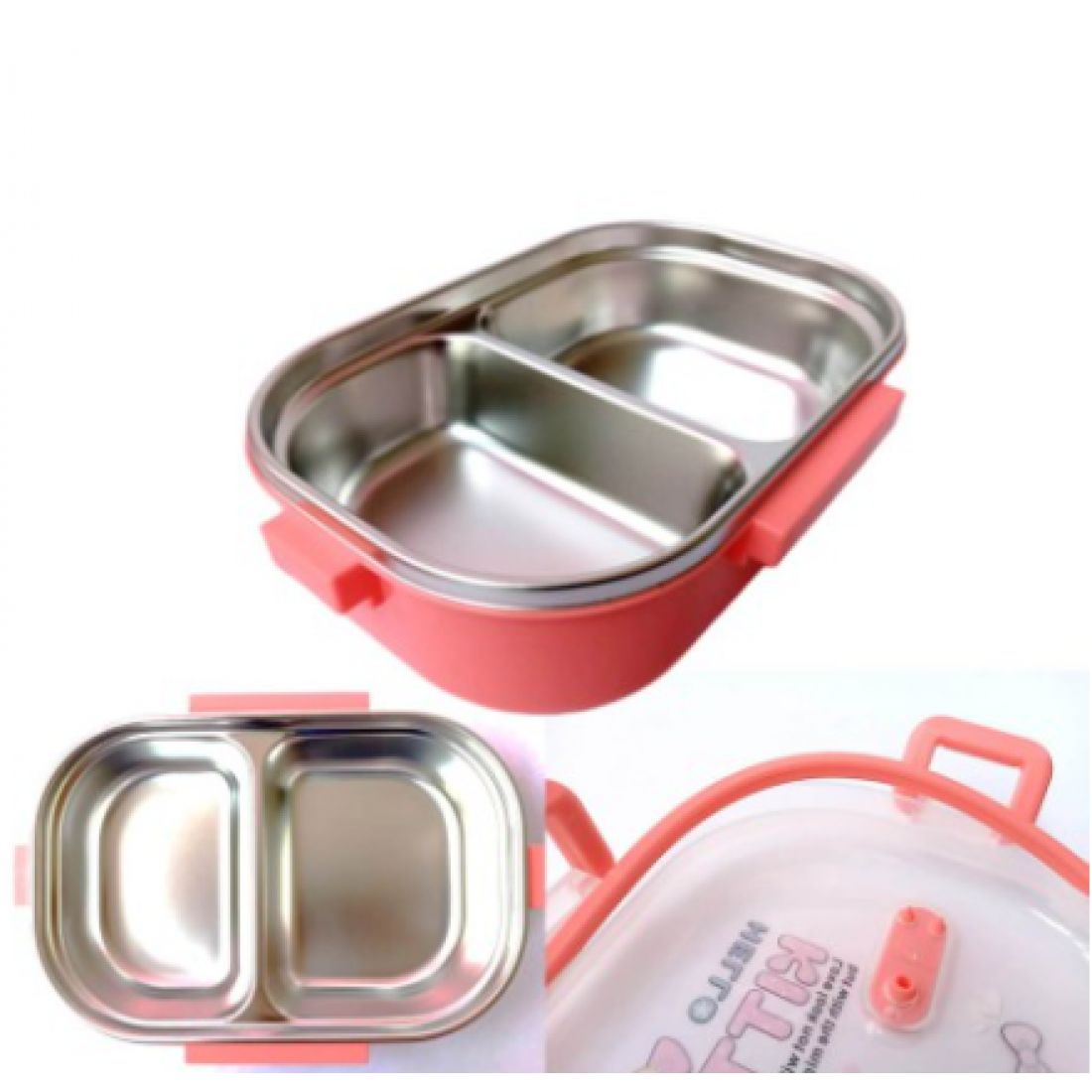 Lunch Box Stainless Steel Kids Lunch Boxes Cartoon Lunch Box Kitchen Tableware READY STOCK