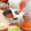 9 IN 1  Multi-Function Wet Basket Vegetable Cutter For Slicing Shredding Grating