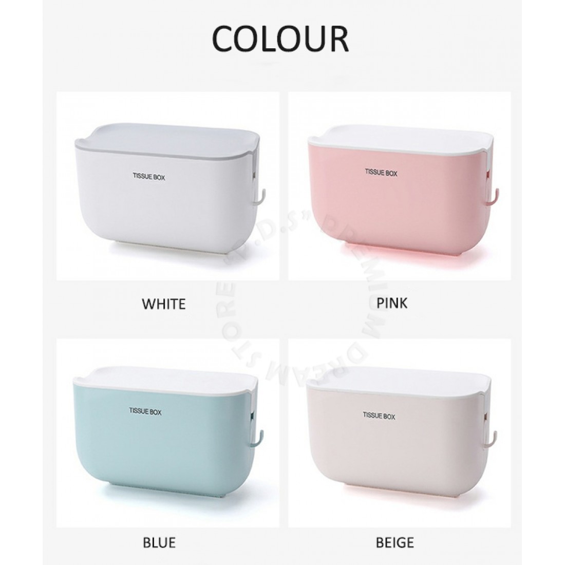 Bathroom Tissue Box Toilet Waterproof Tissue Box Multifunctional Bathroom Toilet Tissue Storage Box