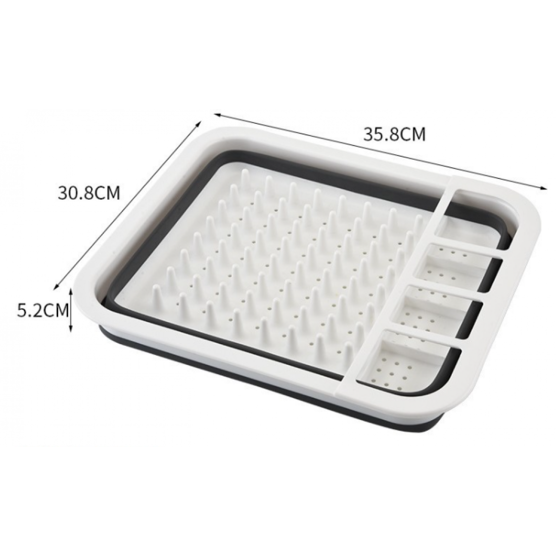 Foldable Draining Dish Rack For Kitchen Storage