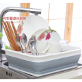 Foldable Draining Dish Rack For Kitchen Storage