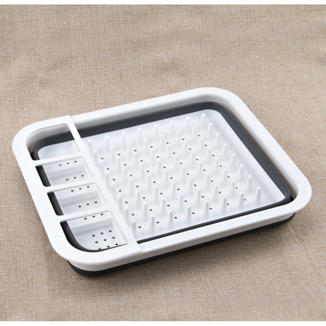 Foldable Draining Dish Rack For Kitchen Storage