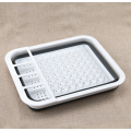 Foldable Draining Dish Rack For Kitchen Storage