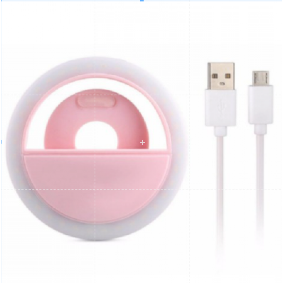 Rechargeable And Portable Selfie Ring Light LED Adjustable Brightness Selfie Phone Lamp Clip