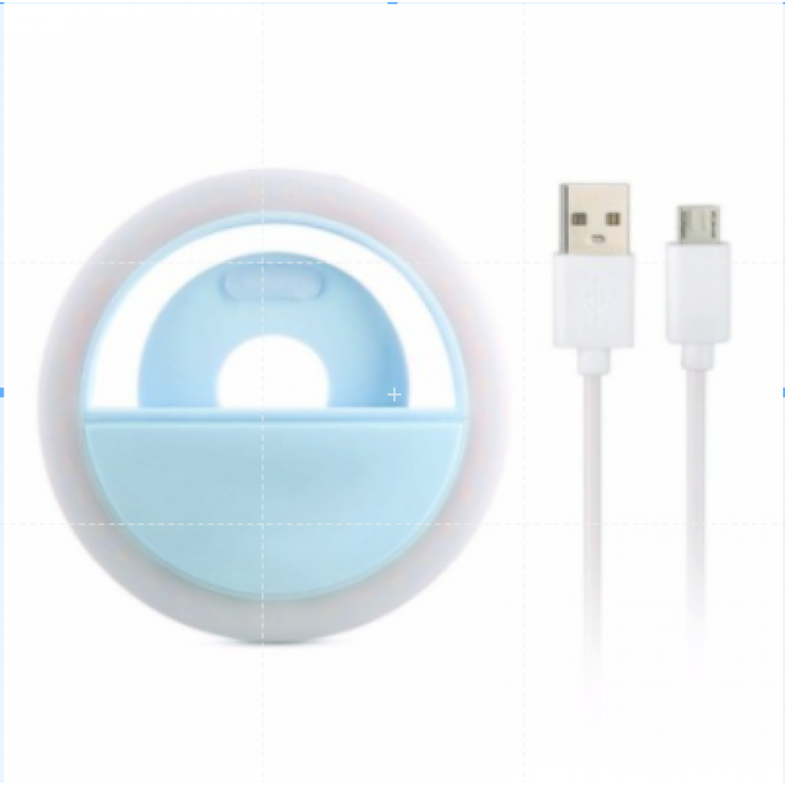 Rechargeable And Portable Selfie Ring Light LED Adjustable Brightness Selfie Phone Lamp Clip