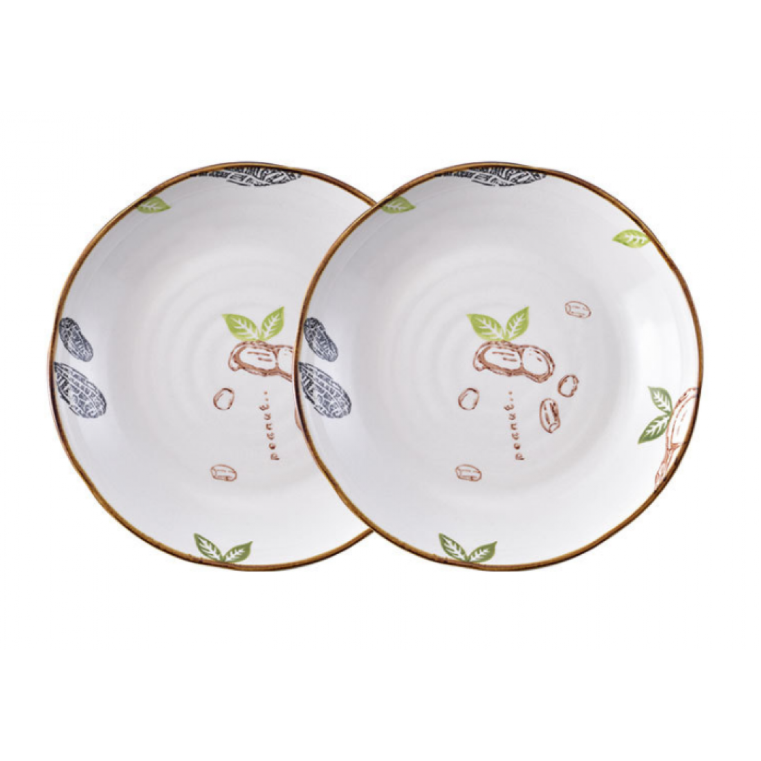 Dish plate household made from ceramic with creative design and Japanese style