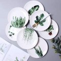 Nordic ins wind plate  photo green leaf banana leaf eucalyptus dessert pasta bone dish restaurant