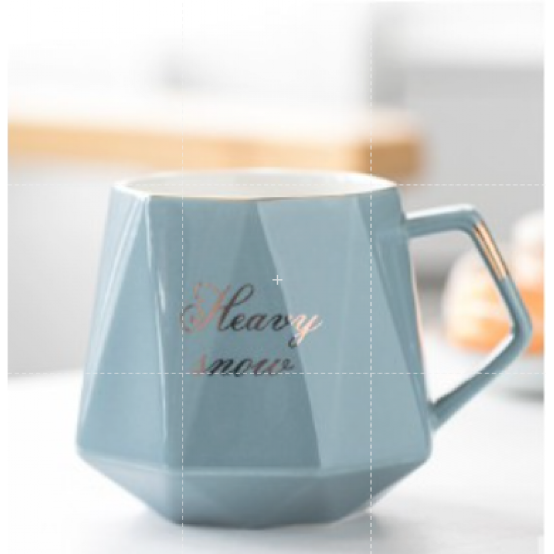 Ceramic Style Diamond Design Coffee Mug Water Cup