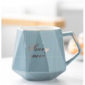 Ceramic Style Diamond Design Coffee Mug Water Cup