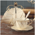 READY STOCK coffee cup set ceramic coffee cup and saucer small luxury afternoon tea set small