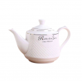 Tea pot with the tray (2pcs set) Ceramic teapot single pot large-capacity high-grade bone china tea