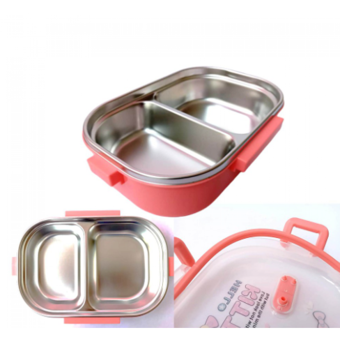 Lunch Box Stainless Steel Kids Lunch Boxes Cartoon Lunch Box Kitchen Tableware READY STOCK