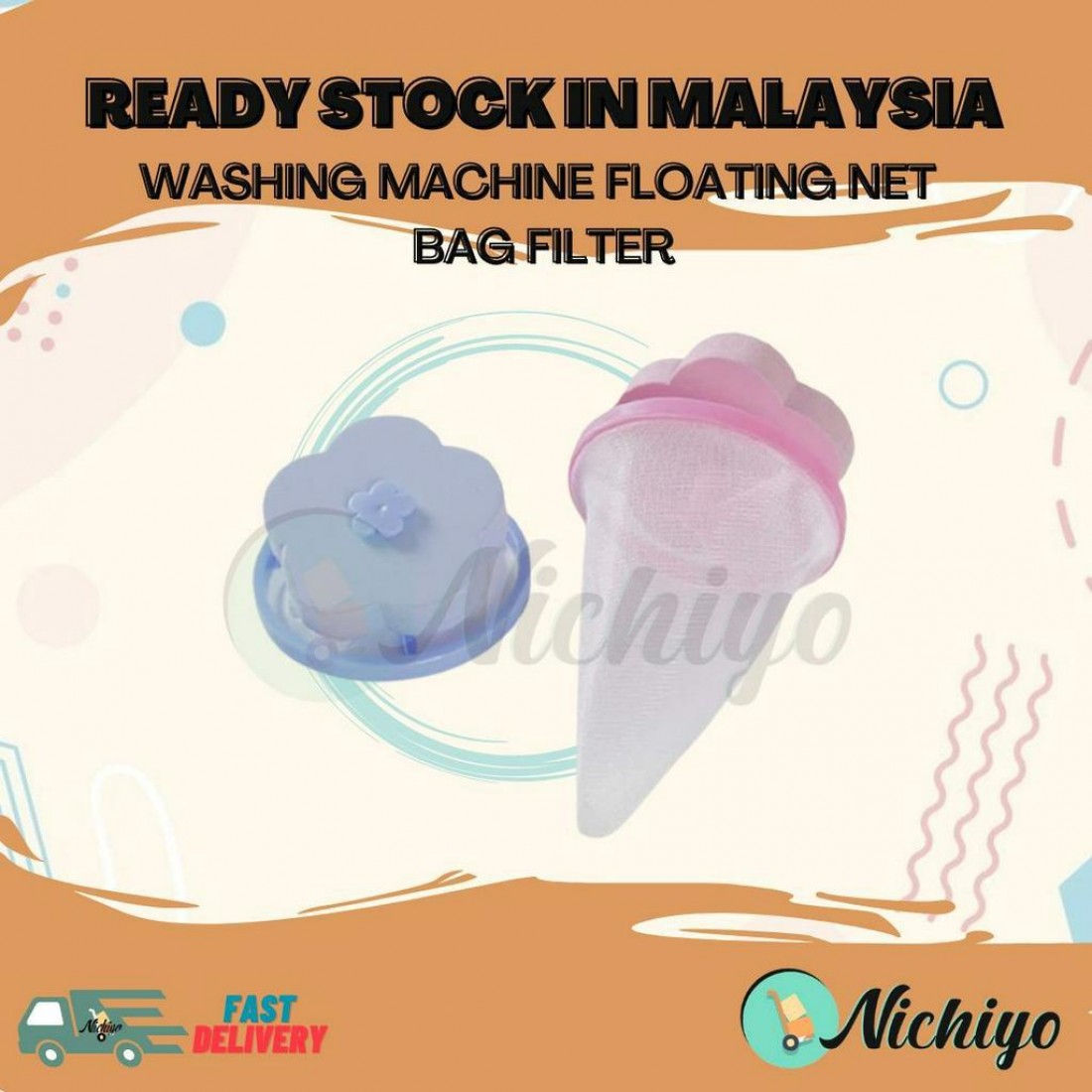 Washing Machine Floating Net Bag Filter For Removing Hair  | Laundry Cleaning Dust