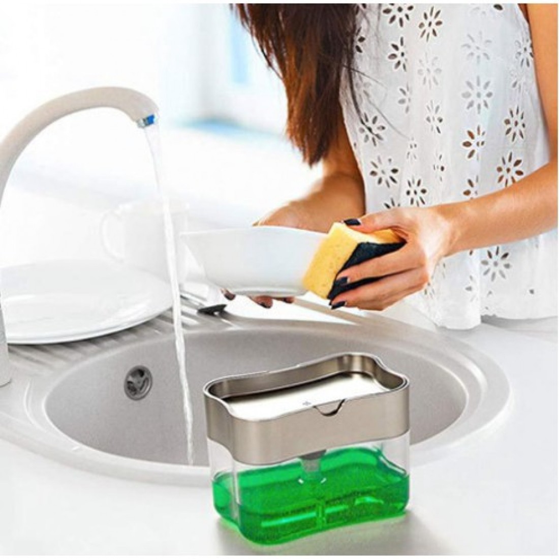 Spongy Sponge Kitchen Soap Dispenser