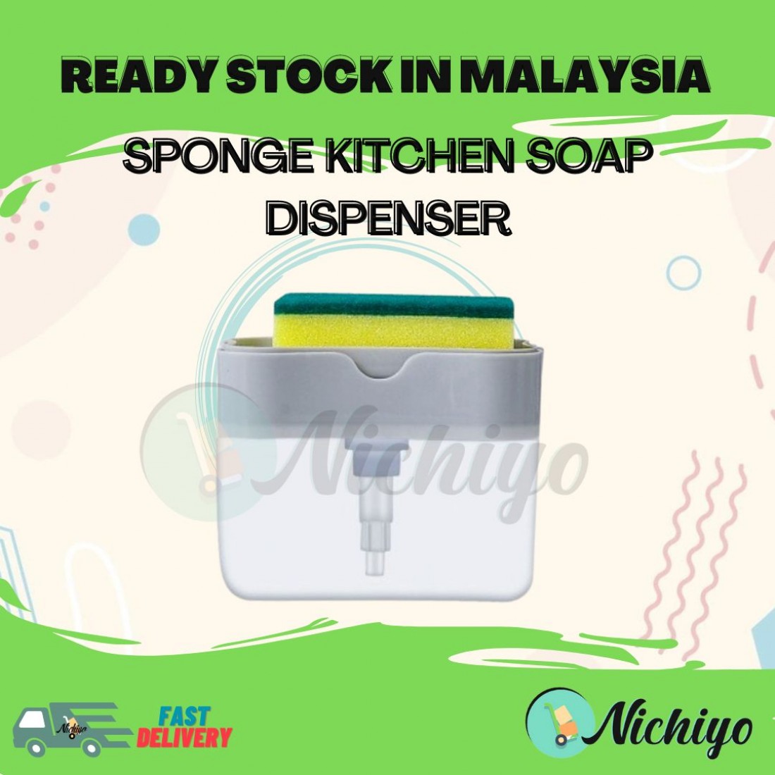 Spongy Sponge Kitchen Soap Dispenser