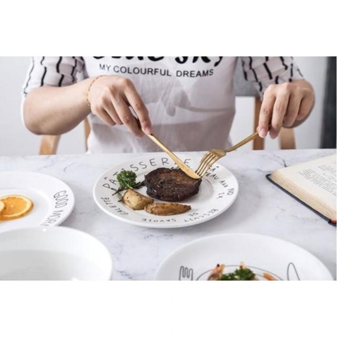 Western Food Plate | Nordic Creative Ceramic Plate