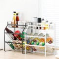 Kitchen 3 Layer Sauce Organizer Storage Rack Botol Simpanan Rak