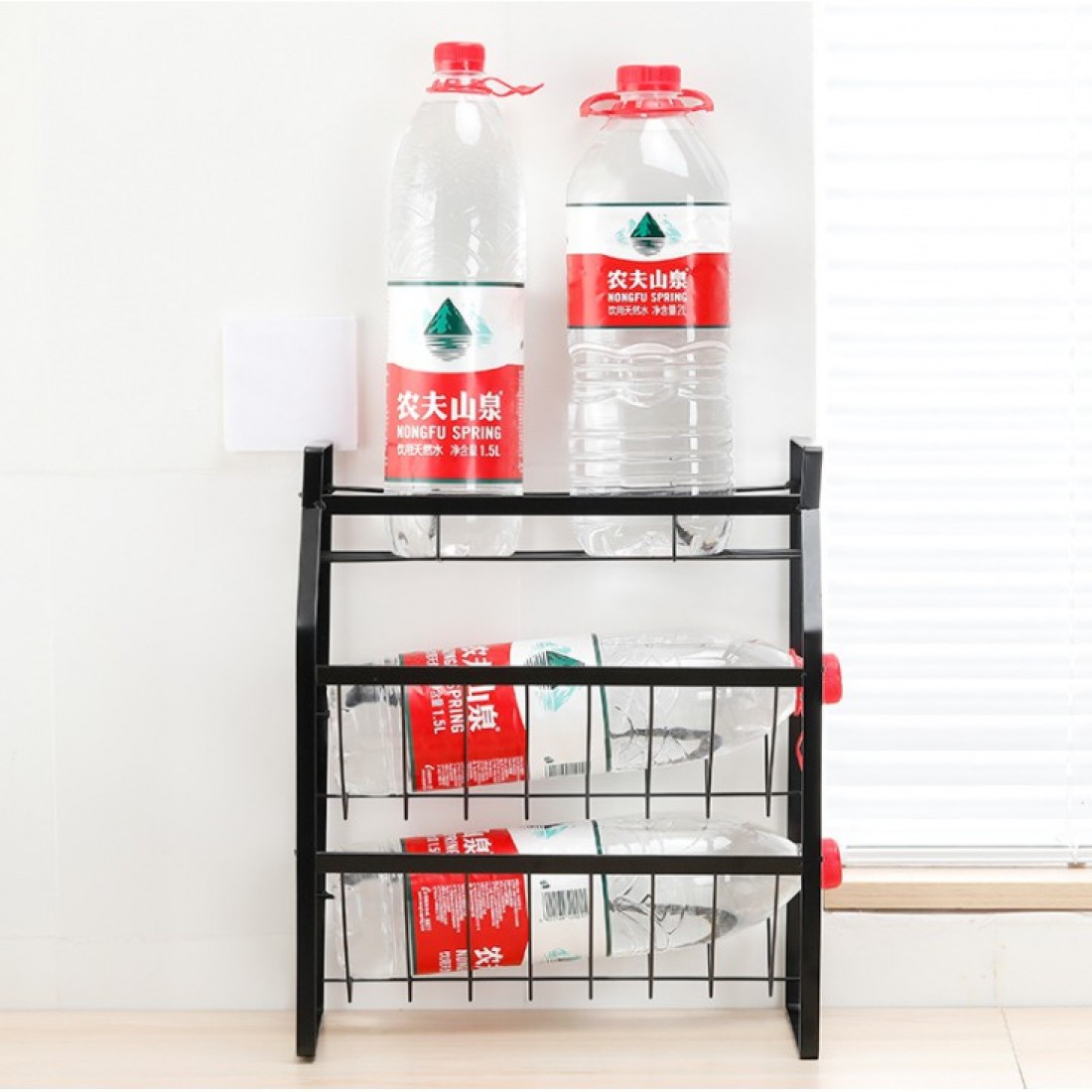 Kitchen 3 Layer Sauce Organizer Storage Rack Botol Simpanan Rak