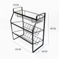 Kitchen 3 Layer Sauce Organizer Storage Rack Botol Simpanan Rak