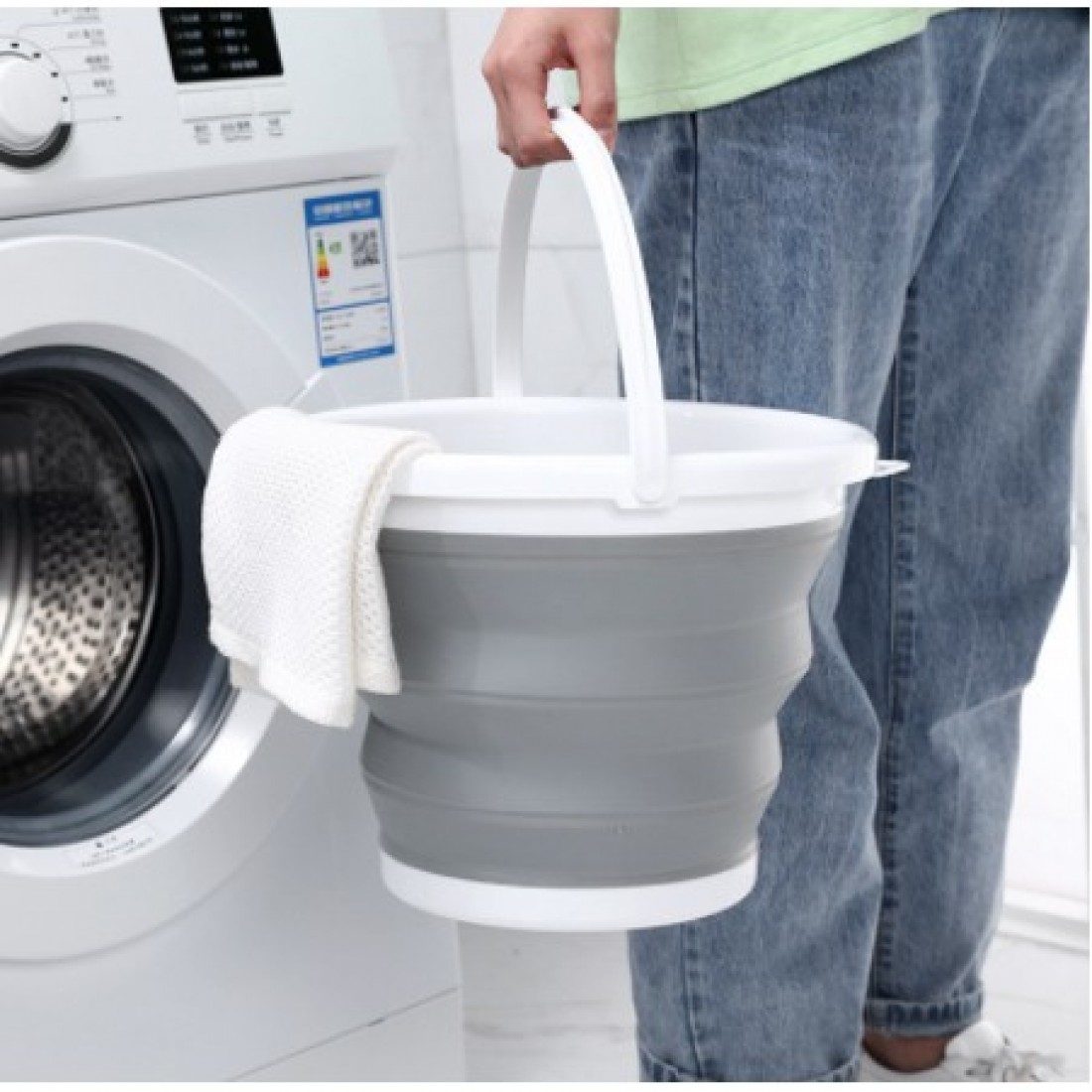 Foldable Bucket | Portable Collapsible Folding Pail