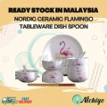 Creative Nordic Ceramic Flamingo Tableware Dish Spoon