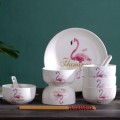 Creative Nordic Ceramic Flamingo Tableware Dish Spoon