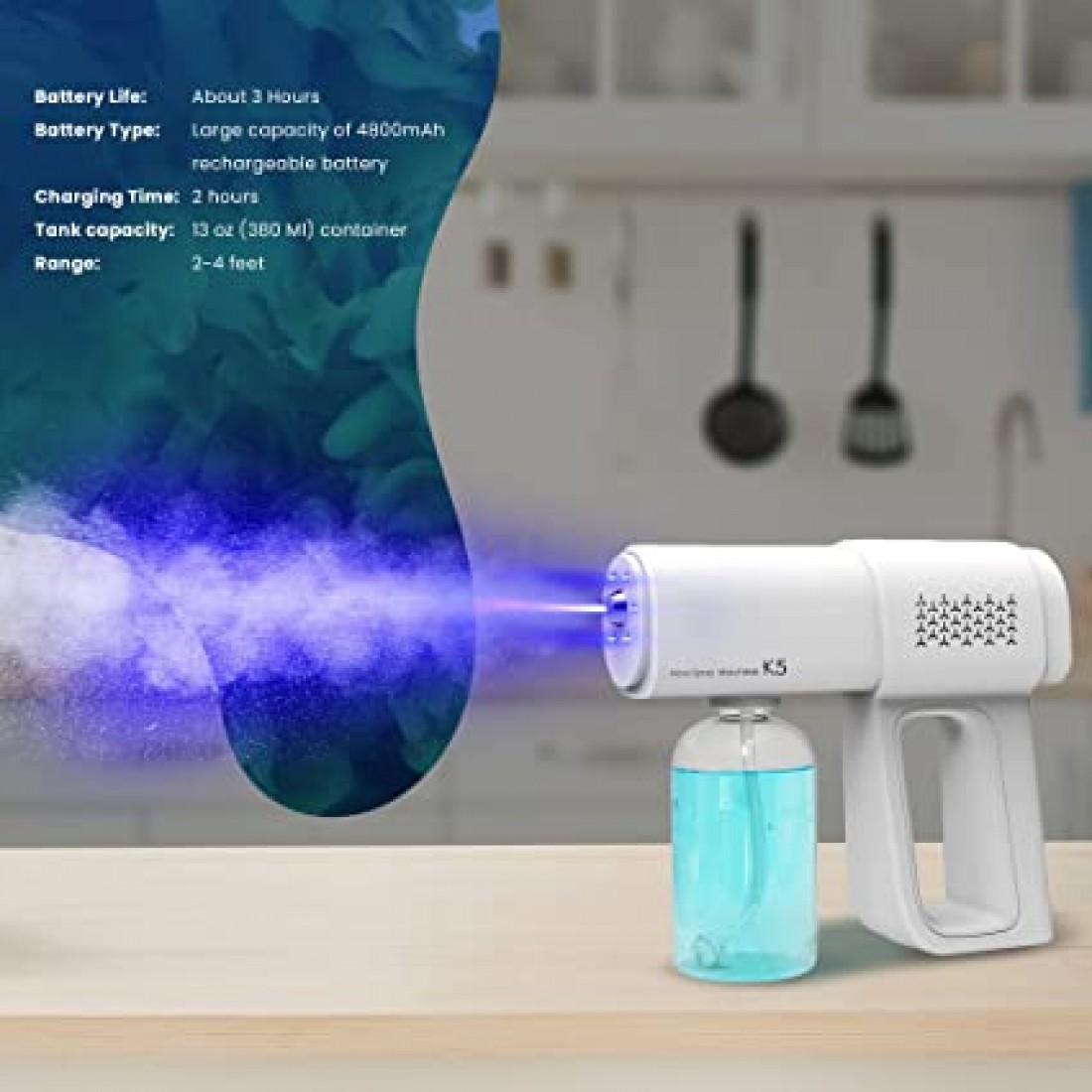 Genuine K5 Wireless Nano Atomizer spray Disinfection spray Gun Sanitizer spray machine