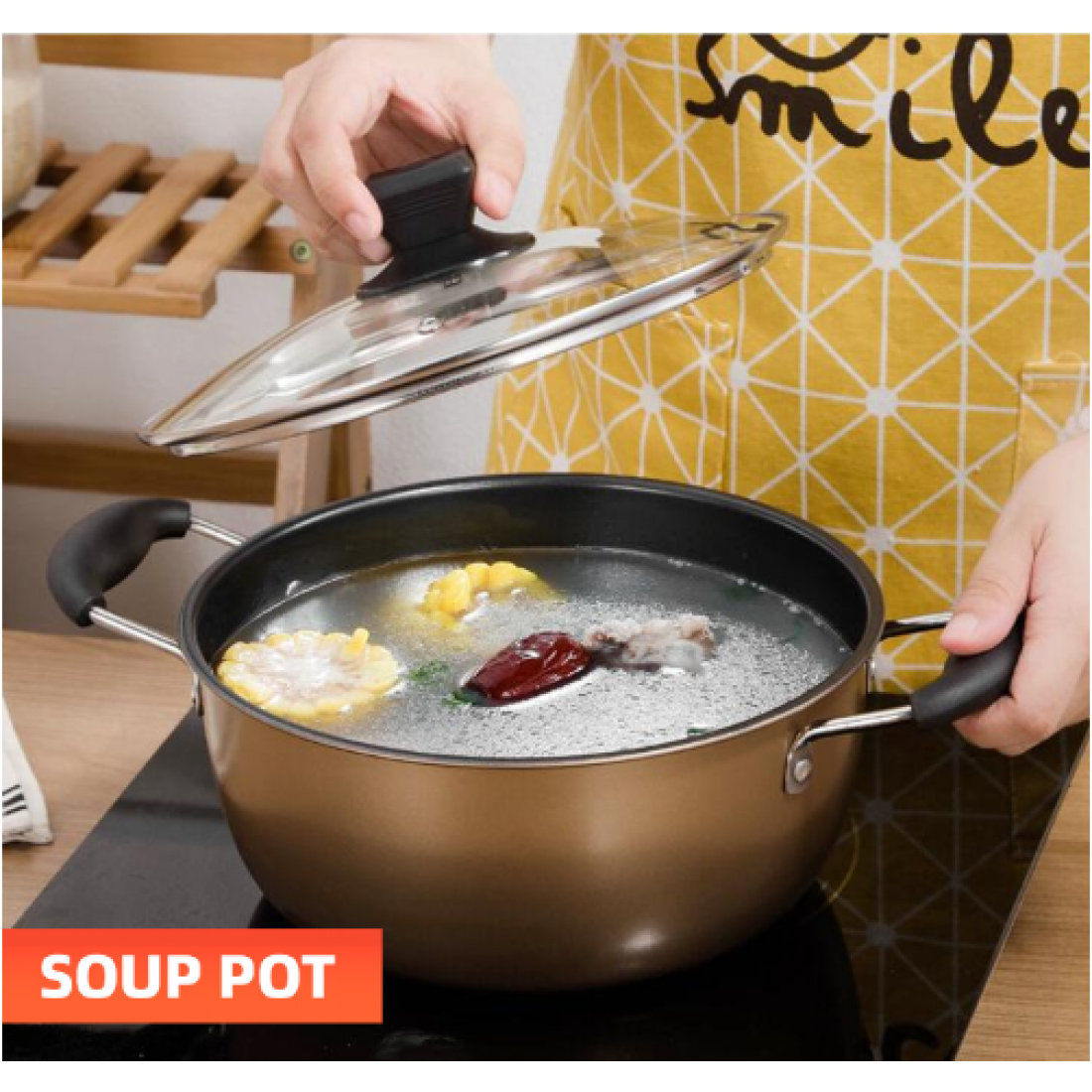 Gold Combo Set Pot Sheathed Pan