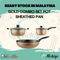 Gold Combo Set Pot Sheathed Pan