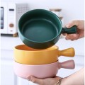 Nordic Ceramic Bowl With Handle Baked Rice Bowl Baking Grilled Bowl Pasta Plate Tableware For Oven