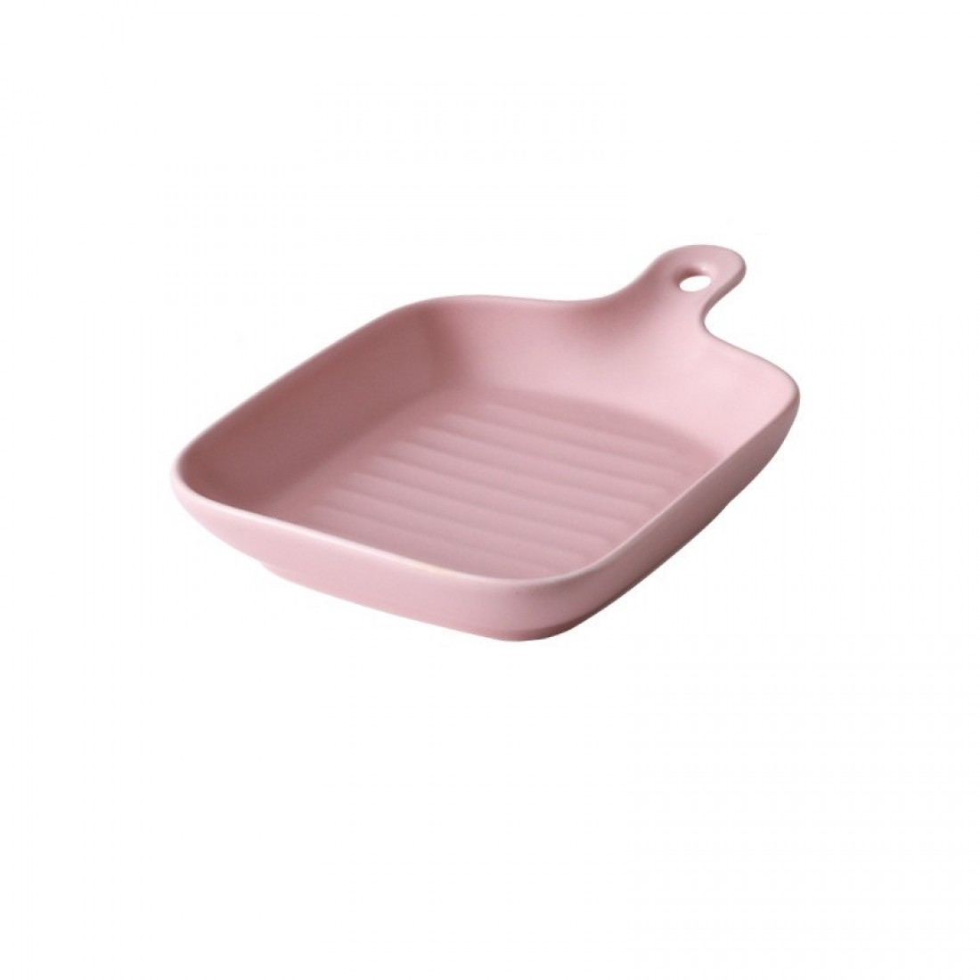 Nordic Style Ceramic Pan With Handle Ceramic Baking Bakeware Breakfast Plate Grill Plate