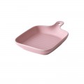 Nordic Style Ceramic Pan With Handle Ceramic Baking Bakeware Breakfast Plate Grill Plate