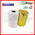 80x60mm White Thermal Paper | Receipt Paper | Cashier Paper | Thermal Roll Wholesale