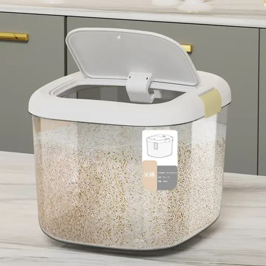 Rice Bucket Storage Tank Cereals | Rice Storage Box Insect-Proof Moisture-Proof Sealed