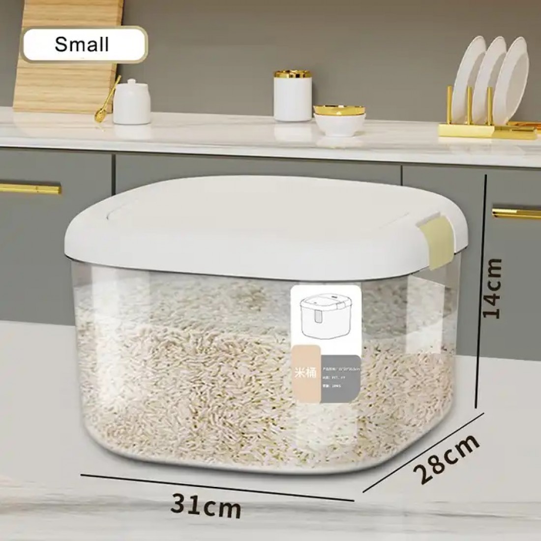 Rice Bucket Storage Tank Cereals | Rice Storage Box Insect-Proof Moisture-Proof Sealed