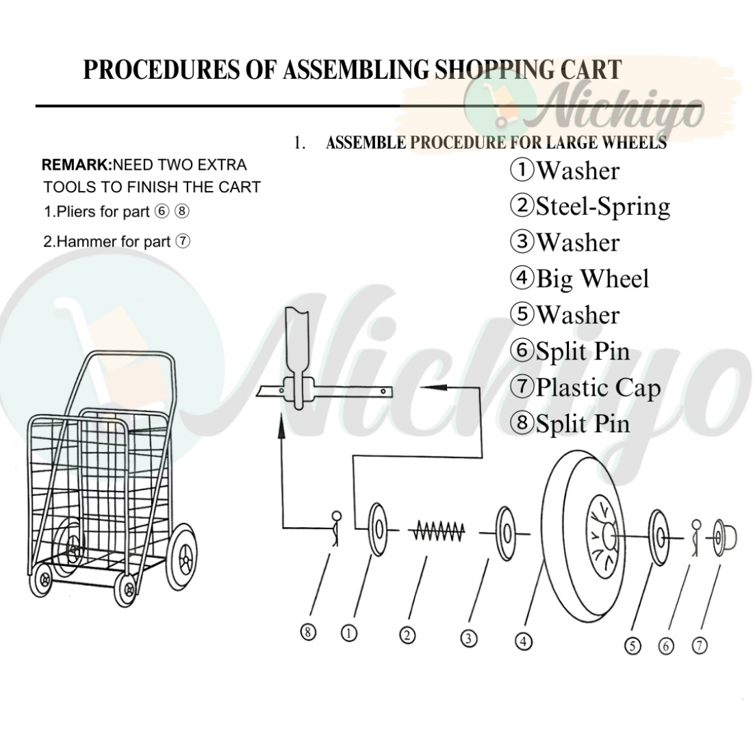 Foldable Lightweight Trolley | Market Trolley | Pasar Troli | Laundry Trolley | Shopping Cart Trolley