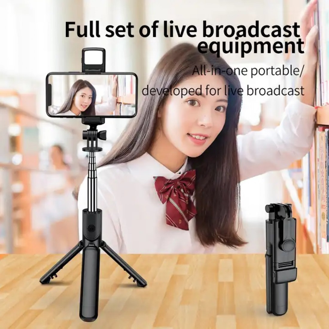 3V Tripod Stand From Selfie Bluetooth Portable Extendable Wireless Bluetooth Detachable Remote Control