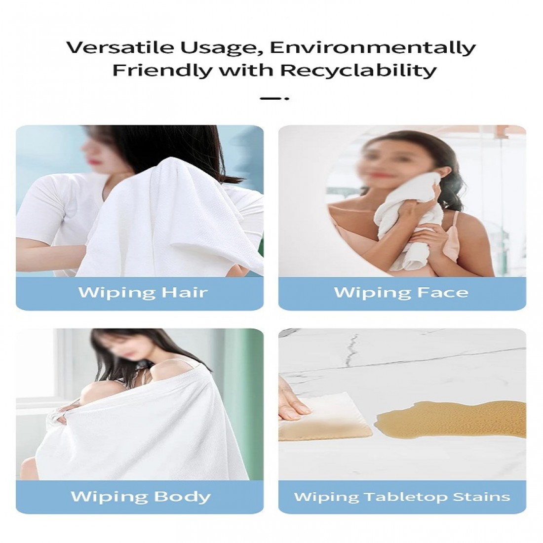 70x140cm 95GSM Disposable Large Bath Towels | Travel Towel | Face Towel 一次性压缩毛巾 浴巾