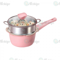 16cm Baby Cookware Set Non-Stick Pot Supplementary Food Pans NonStick Baby Cooking Pans with Steam Tray