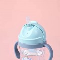 250ml Baby Water Bottle Learning Cup Non-Spill Training Leak-Proof Gravity Ball Straw Handle Baby Bottle