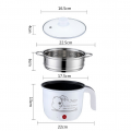 1.8L Multi-Function Electric Cooker with Non-Stick Inner Pot Mini Rice Cooker Fast Cooking Time