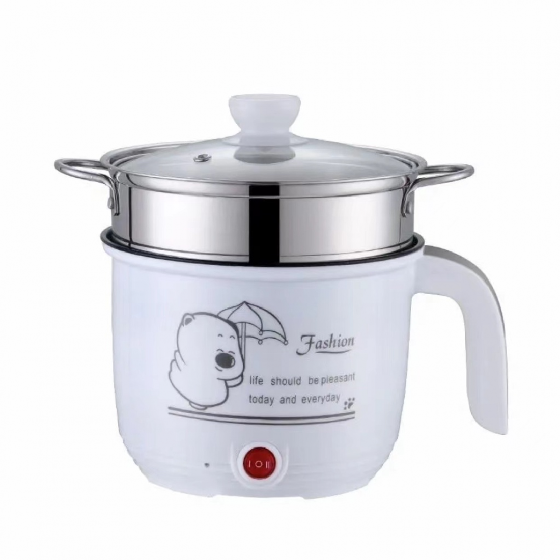 1.8L Multi-Function Electric Cooker with Non-Stick Inner Pot Mini Rice Cooker Fast Cooking Time